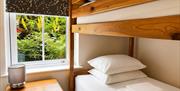 Bunk bedroom in Number 7 at Howgills Apartments in Sedbergh, Cumbria