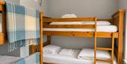 Bedroom 4 with bunk beds at Howgills House near Sedbergh, Cumbria
