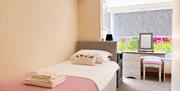 Twin bedroom in Number 8 at Howgills Apartments in Sedbergh, Cumbria