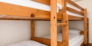 Bunk bedroom in Number 7 at Howgills Apartments in Sedbergh, Cumbria