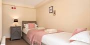 Twin bedroom in Number 8 at Howgills Apartments in Sedbergh, Cumbria