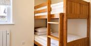 Bunk bedroom in Number 10 at Howgills Apartments in Sedbergh, Cumbria