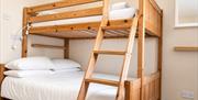 Bunk bedroom in Number 10 at Howgills Apartments in Sedbergh, Cumbria