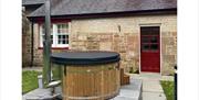 Hot Tub of Middle Lodge at Netherby Hall in Longtown, Cumbria