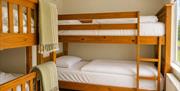 Bedroom 11 with bunk beds at Howgills House near Sedbergh, Cumbria