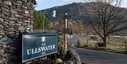 Signage at The Ullswater Inn in Glenridding, Lake District