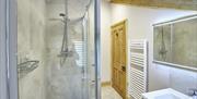 Ensuite Bathroom at 2 Grove Cottages in Alston, Cumbria