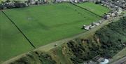 Senhouse Roman Museum from the Air in Maryport, Cumbria