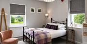 Bedroom 12 with a double bed at Howgills House near Sedbergh, Cumbria