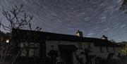 Stars and dark skies over Crumble Cottages near Cartmel, Lake District