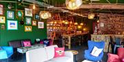 Seating Areas at Afternoon G&Tea at Shed 1 Distillery in Ulverston, Cumbria