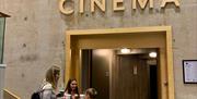 Visitors at the Cinema Entrance at Rheged in Penrith, Cumbria