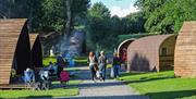 Glamping at Woodclose Park in Kirkby Lonsdale, Cumbria.