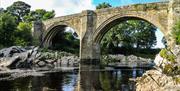 Devil's Bridge near Woodclose Park in Kirkby Lonsdale, Cumbria.