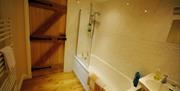 Bathroom at The Byre at Deepdale Hall in Patterdale, Lake District