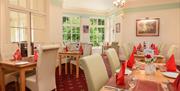 Dining room at Woodlands Country House Hotel in Meathop, Lake District