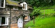 Exterior and entrance at 3 Tarn Cottages in Grasmere, Lake District