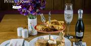 Beatrix Potter's High tea at The Peter Rabbit Cafe, Bowness-on-Windermere