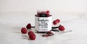 Raspberry and Vanilla Jam from Hawkshead Relish Company in the Lake District, Cumbria