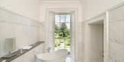 Luxurious Bathroom with Claw Footed Tub at The Fitz in Cockermouth, Lake District