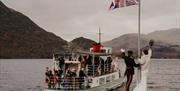 Ullswater 'Steamers' private wedding charter on Ullswater in the Lake District, Cumbria © Jenna Carpenter