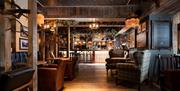 Bar Seating and Decor at The Coniston Inn, Coniston, Lake District