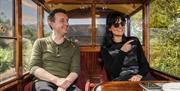 Visitors aboard a Ravenglass and Eskdale Railway train © Phil Green