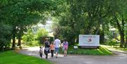 Entrance and facilities at Waterfoot Park in Pooley Bridge, Lake District