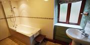 Bathroom at Ghyll Burn Cottage in Alston, Cumbria