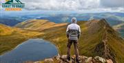 Visitor on a Walking Holiday with Coast to Coast Packhorse in the Lake District, Cumbria