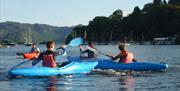 Kayaking at Derwentwater Marina in Keswick, Lake District