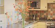 Self Catered Kitchen in Pheasant Cottage at Wall Nook Cottages near Cartmel, Cumbria