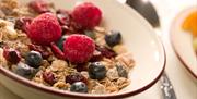 Lovely light breakfast at Lattendales Guest House in Ambleside, Lake District