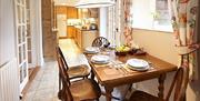 Dining Room and Kitchen at Stag Cottage in Melmerby, Cumbria