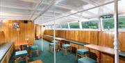 Interior of an Ullswater 'Steamer' on Ullswater in the Lake District, Cumbria © Phil Green