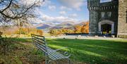 Grounds and views from Wray Castle, Low Wray, Ambleside, Lake District