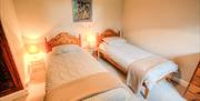 Twin bedroom at 3 Tarn Cottages in Grasmere, Lake District