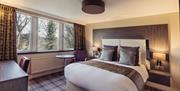 Double bedroom at Abbey House Hotel & Gardens in Barrow-in-Furness, Cumbria