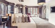 Double bedroom at Abbey House Hotel & Gardens in Barrow-in-Furness, Cumbria