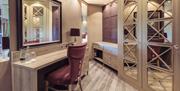 Dressing table in a bedroom at Abbey House Hotel & Gardens in Barrow-in-Furness, Cumbria