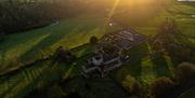 Aerial View of Lanercost Priory and Abbey Farm House in Lanercost, Cumbria