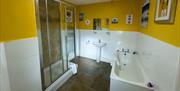 Ensuite Bathroom at Abbey Farm House in Lanercost, Cumbria