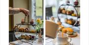Afternoon Tea being served at Daffodil Hotel & Spa in the Lake District, Cumbria