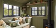 Interior of Family Shepherd's Hut at Another Place, The Lake in Ullswater, Lake District