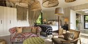 Interior and Bedroom of the Treehouse in the Oak Trees at Another Place, The Lake in Ullswater, Lake District