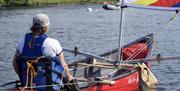 Visitors Canoe Sailing with Anyone Can in the Lake District, Cumbria
