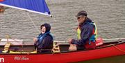 Visitors Canoe Sailing with Anyone Can in the Lake District, Cumbria