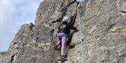 Visitors Rock Climbing with Anyone Can in the Lake District, Cumbria