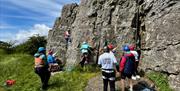 Visitors Rock Climbing with Anyone Can in the Lake District, Cumbria