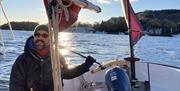 Visitors Sailing with Anyone Can in the Lake District, Cumbria